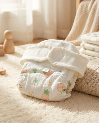 Leakproof Muslin Diapers - Medium (6-12M)