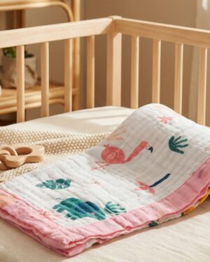 Baby Blanket - 6 layer crinkled finish