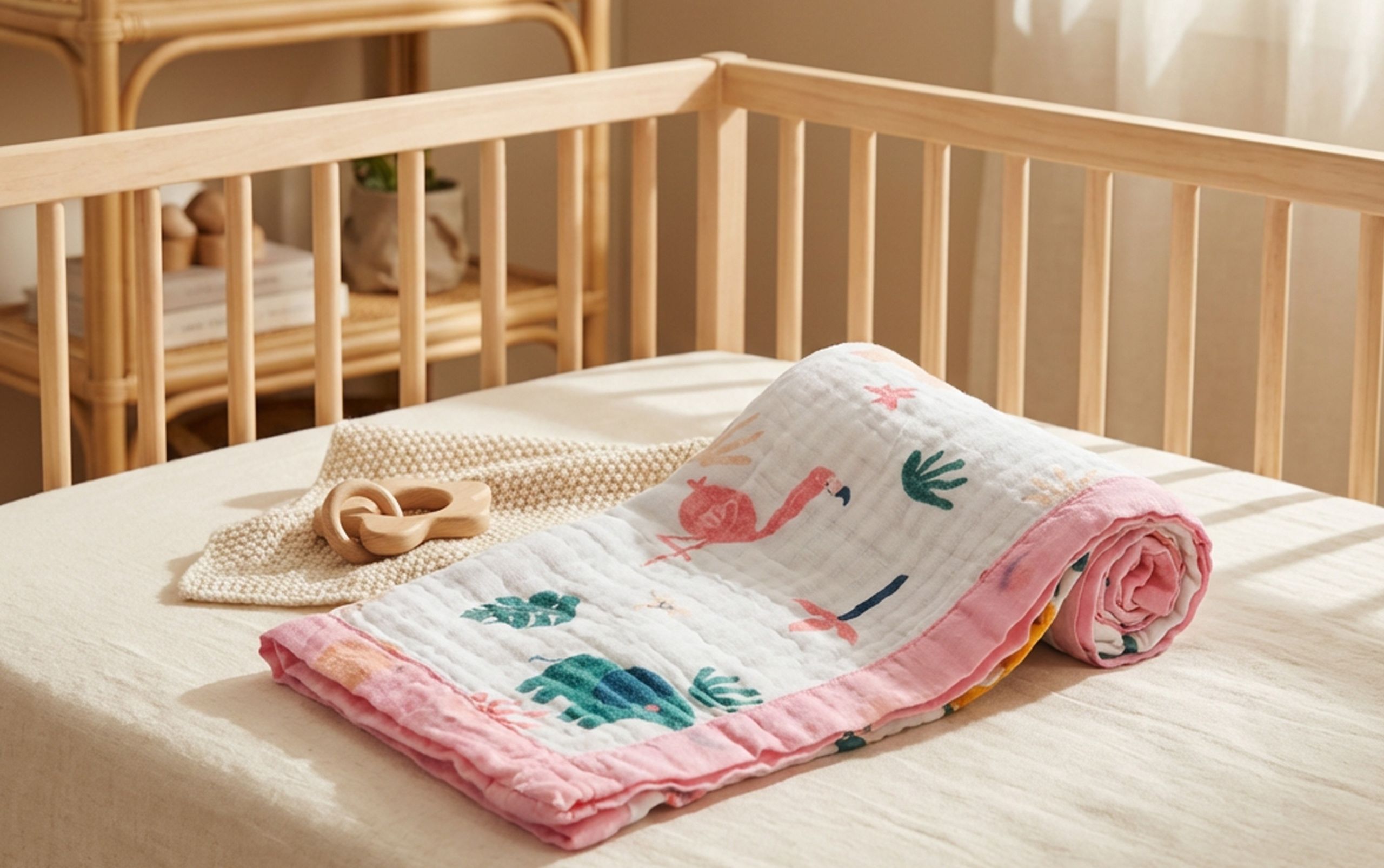 Baby Blanket - 6 layer crinkled finish