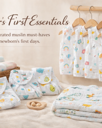 Sweet Beginnings - The Muslin Starter Set for Newborns