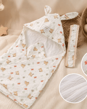 Super Soft Muslin Wrapper with Belt